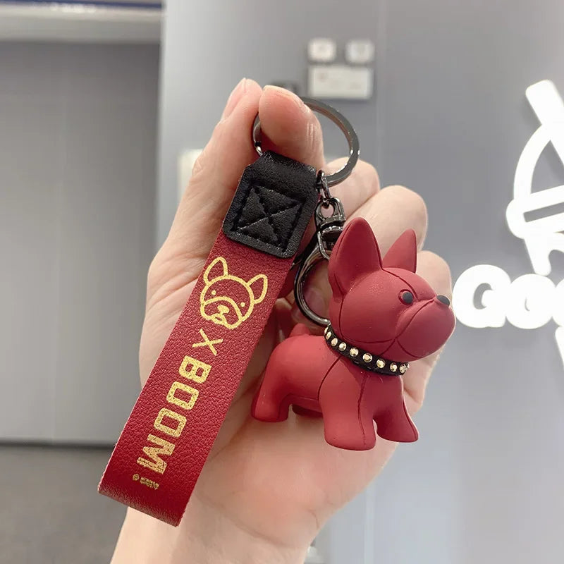 Leather Dog Keychains