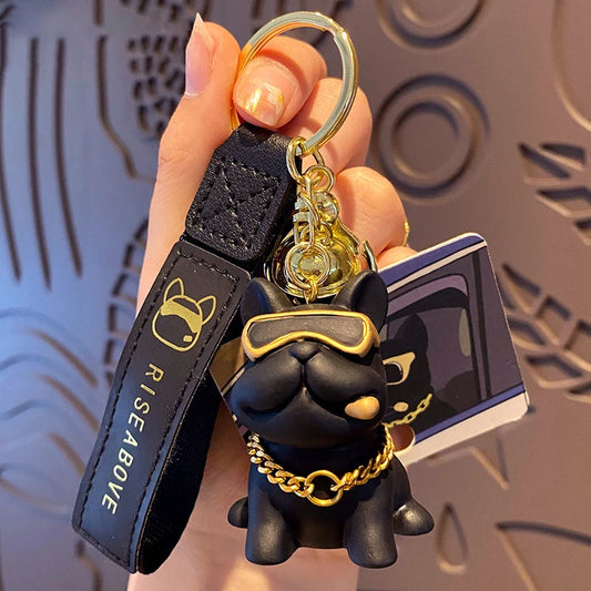 Cute Dog Bulldog Keychain