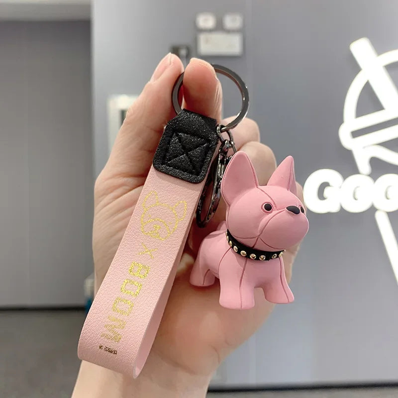 Leather Dog Keychains